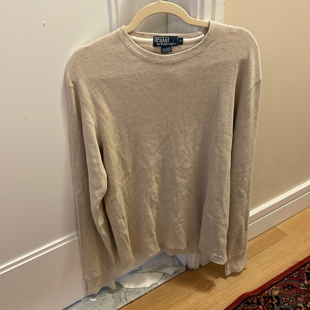 Cream Polo Ralph Lauren Crewneck Sweater
